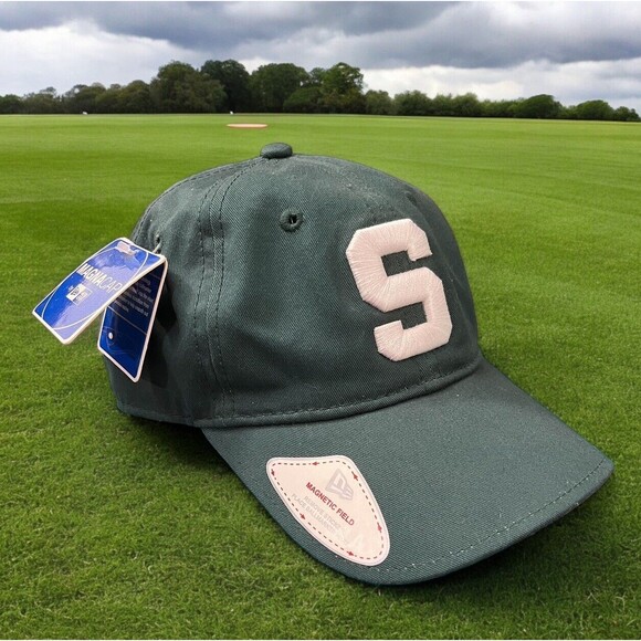 Michigan State Spartans MSU Hat Cap Strap Back New Era MagnaCap w/ Ball Marker - Picture 1 of 8